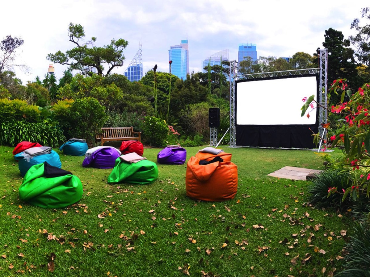 Private outdoor movie night in Botannical Gardens Sydney